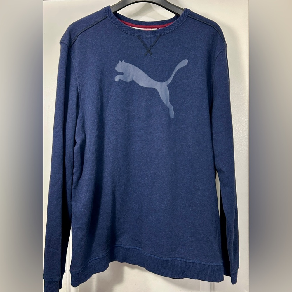 PUMA Men’s Crewneck Sweatshirt Blue XL DryCELL Sport Lifestyle